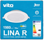 Pannello LED da incasso rotondo VITO LINA-R 12W 3CCT - immagine 2
