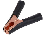 Morsetto pinza coccodrillo per batterie nero 100A