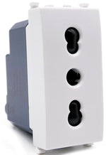 Presa bivalente 16A 250V bianca compatibile Vimar Arké 0793541340284 EL208