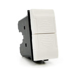 Doppio pulsante 10A 250V bianco compatibile con Matix