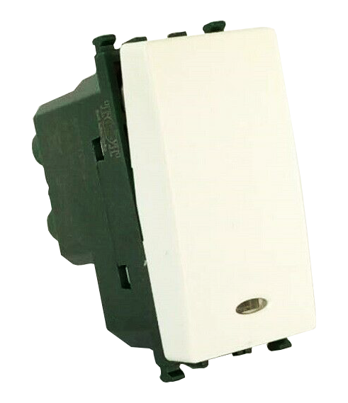 Deviatore luminoso compatibile Vimar Plana bianco 250V