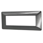 Placca 7 posti grigio scuro compatibile Bticino Matix 0793541333415 M8007 T-11 EL2209