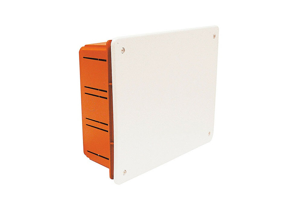 Scatola di derivazione da incasso 10x12 arancio e bianco