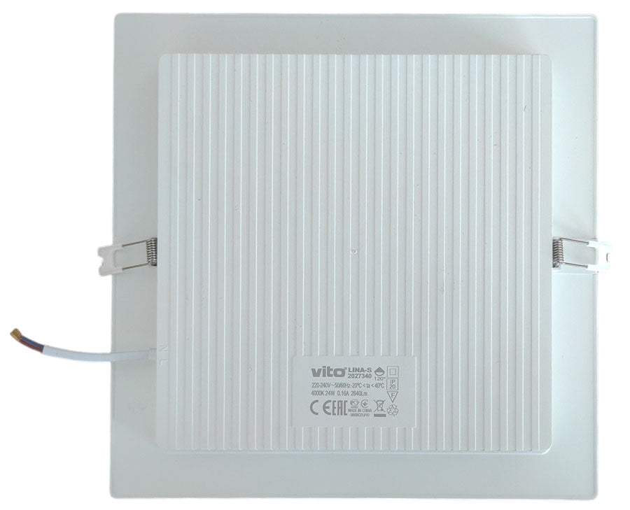 Pannello LED quadrato da incasso 280*280 24W 6000K luce fredda 6970233831075 2027350 EL2582