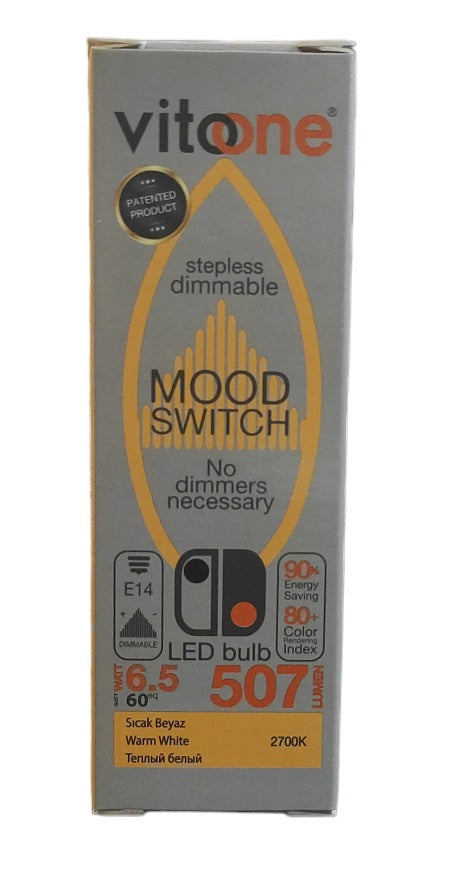 Lampadina LED E14 dimmerabile 6,5 W, 507 lm, luce calda 2700 K - immagine 2
