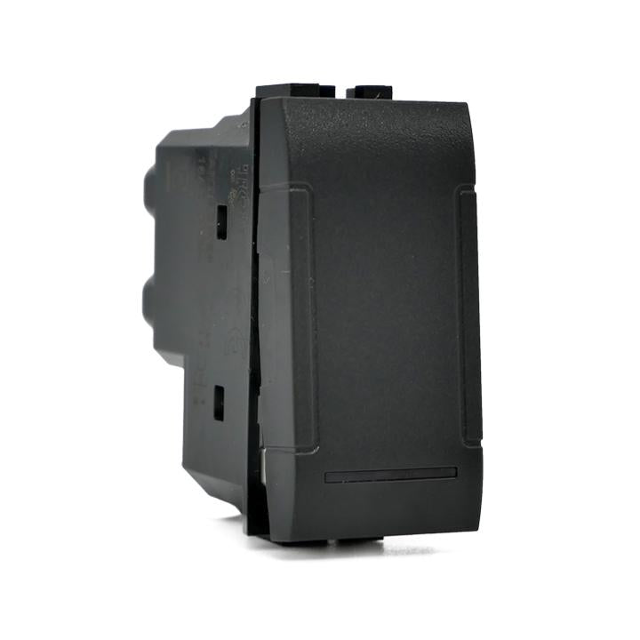 Invertitore unipolare 16A 250V nero compatibile Living International