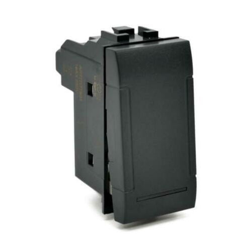 Deviatore unipolare 16A 250V nero compatibile Living International