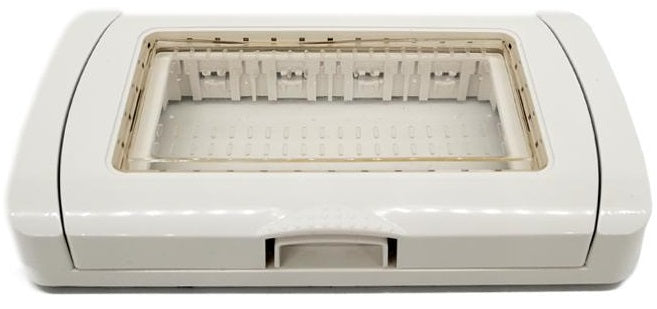 Placca idrobox IP55 4 posti bianca compatibile Vimar Plana 6970597465725 S6004B EL2321