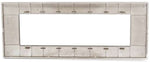 Placca in tecnopolimero 7 posti color rame compatibile Vimar Plana  6970597464544 6007-14 EL2329