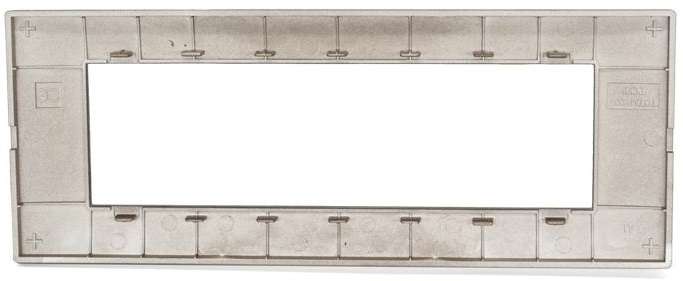 Placca in tecnopolimero 7 posti color rame compatibile Vimar Plana  6970597464544 6007-14 EL2329