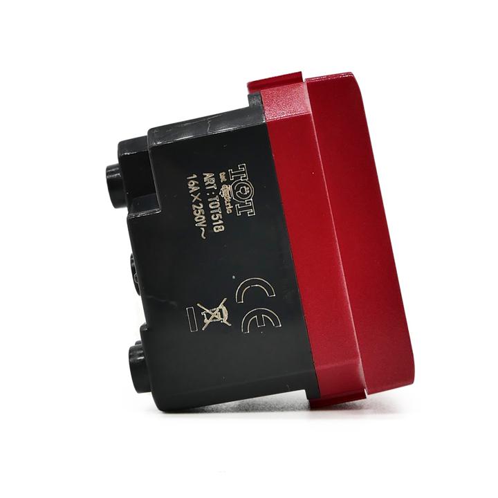 Presa bivalente 10-16A per segnalazione linea dedicata/emergenza rossa compatibile Matix 6970597469068 518R/Mtx Bticino Matix EL2344