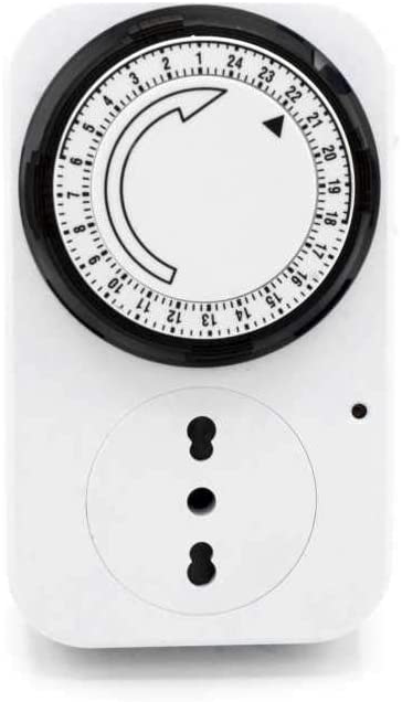 Timer temporizzatore programmabile 24h con spina europea 16A