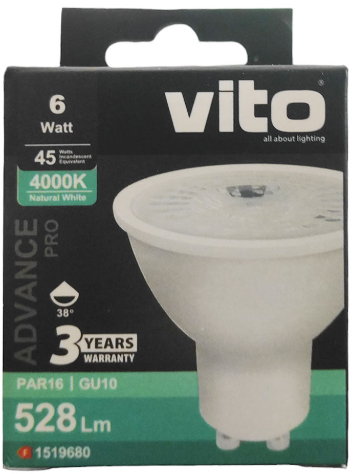 Lampadina LED GU10 Vito 6W 528 lm luce naturale 4000K - immagine 2