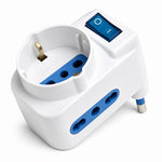 Adattatore triplo Schuko 16A Globex con interruttore