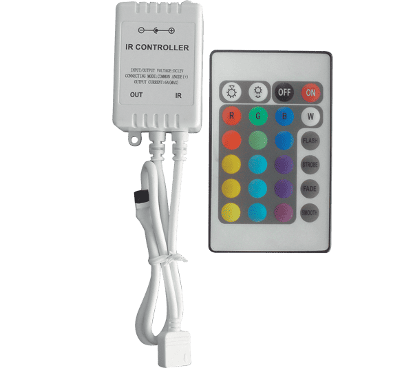 Telecomando a infrarossi per strisce LED 12V 6A 24 tasti Elmark