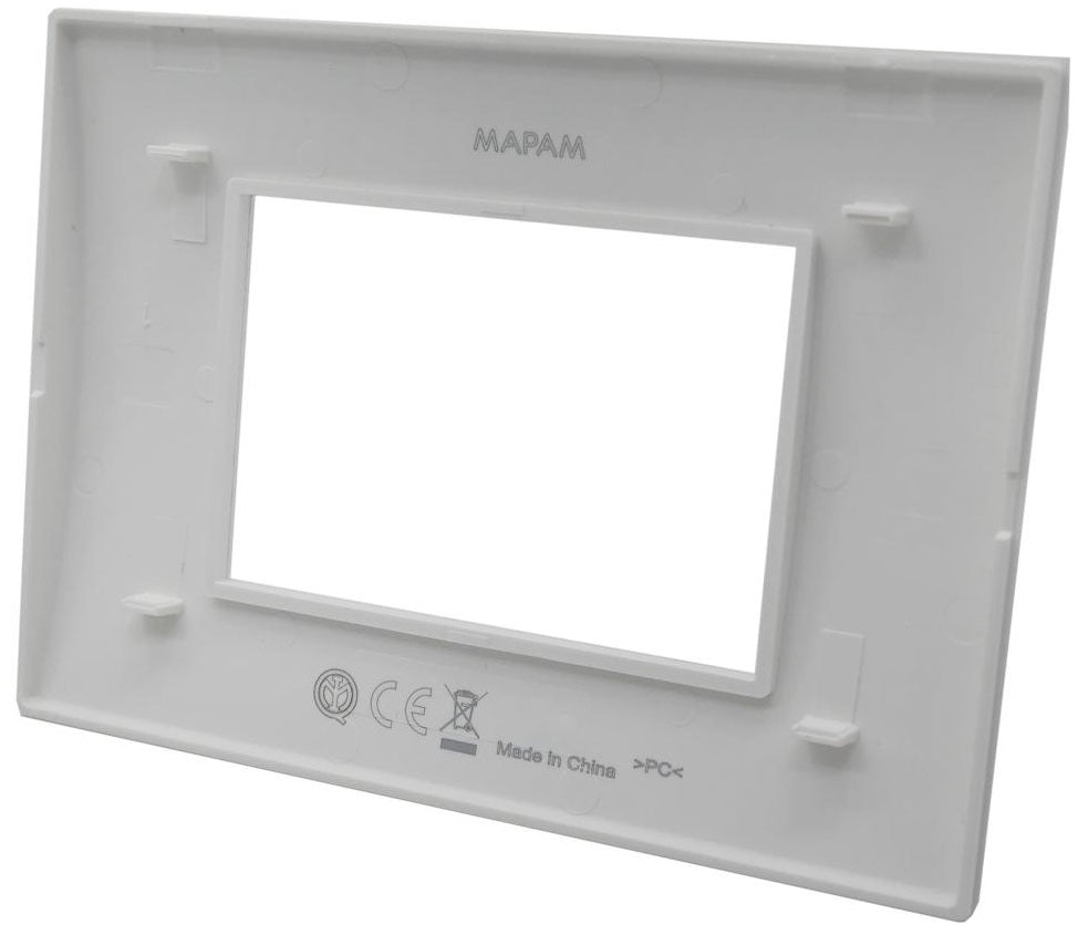 Placca 3 posti antracite Soft Touch compatibile Living International