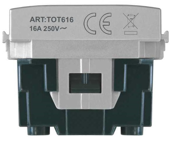 Presa Schuko 2.0 16A 250V grigia compatibile Vimar Plana 6970597462298 TOT615 A EL2619