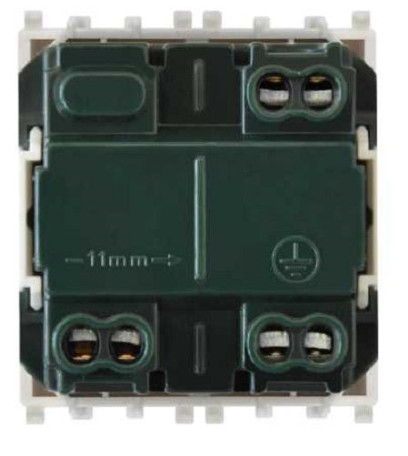Presa Schuko 2.0 16A 250V grigia compatibile Vimar Plana 6970597462298 TOT615 A EL2619Presa Schuko 2.0 16A 250V grigia compatibile Vimar Plana 6970597462298 TOT615 A EL2619