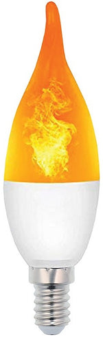 Lampadina LED Vito E14 effetto fiamma 3W, luce calda 1400K