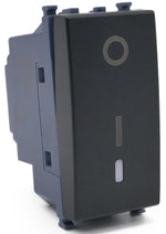 Interruttore bipolare nero compatibile Vimar Arké 0793541340031 902N EL288