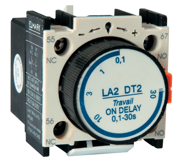 Blocco di contatto rimandato LT02-DT0 0.1-3s NO+NC Elmark