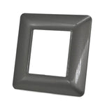 Placca 2 posti grigio scuro compatibile Bticino Matix 0793541338076 EL3150