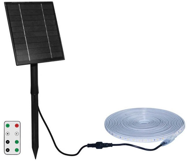 Striscia LED da esterno 5m con pannello solare 18W 900Lm 3000 luce calda 6970233830955 3210240 EL3183