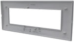Placca 7 posti nero Soft Touch compatibile Living International