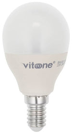 Lampadina LED mini globo Vito E14 7W, luce naturale 4000K