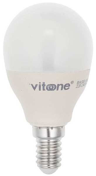 Lampadina LED mini globo Vito E14 7W, luce naturale 4000K