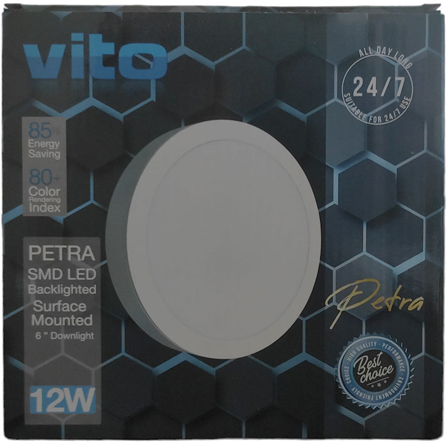 Pannello LED da parete Φ170x35mm 12W 1176Lm 4000K luce naturale Vito 6972538042767 2025180 EL3237