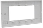 Placca 4 posti nera Soft Touch compatibile Vimar Plana