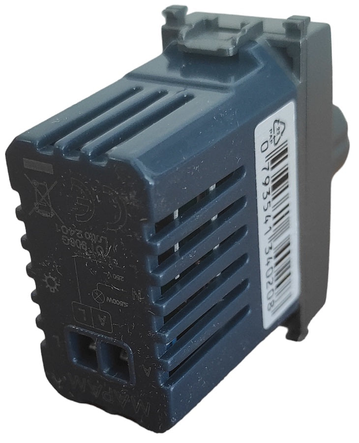 Interruttore dimmer 500W 250V grigio compatibile Vimar Arké 0793541340208 906G EL328