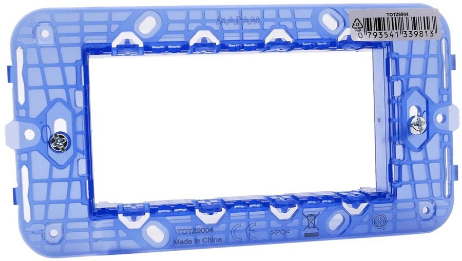 Supporto 4 posti compatibile Vimar Arké 0793541339813 Z9004 EL332