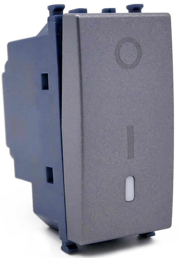 Interruttore bipolare grigio compatibile Vimar Arké 0793541340024 902G EL377