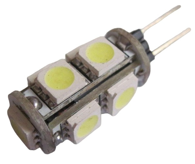 Lampadina LED G4 9 LED SMD luce calda 3000K 2W 12V 110lm