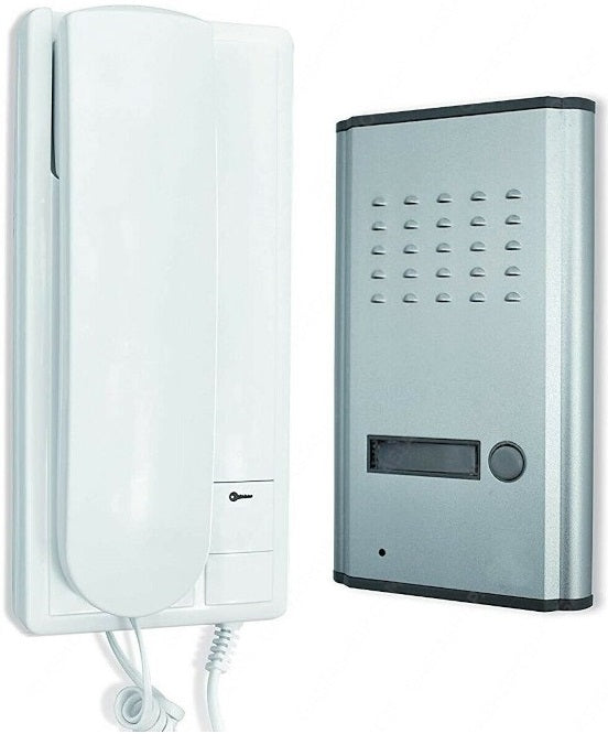 Kit citofono monofamiliare completo di posto esterno ed interno 2/4 fili