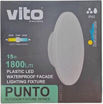 Applique LED da parete Vito 15W IP65 con 3 temperature colore - immagine 2
