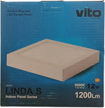Pannello LED quadrato da parete 12W luce fredda 6000K 1200lm 6970233835929 2023810 EL4118