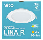 Pannello LED rotondo da incasso VITO LINA-R 24W 3CCT - immagine 2