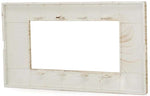 Placca in tecnopolimero 4 posti color abete compatibile Vimar Plana 6970597464377 6004-17 EL574