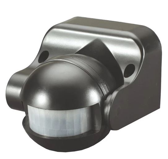 Sensore di movimento PIR 1200W max nero GETI GS1101B 8595563727751 08831531 EL694