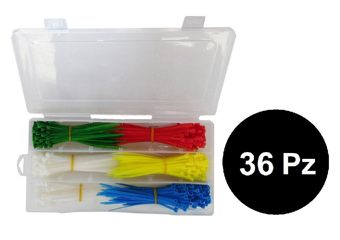Kit fascette 550 pezzi 5 colori 36 pezzi