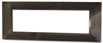 Placca 7 posti in tecnopolimero color bronzo compatibile Vimar Plana 6970597464476 6007-7 EL921