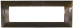 Placca 7 posti in tecnopolimero color bronzo compatibile Vimar Plana