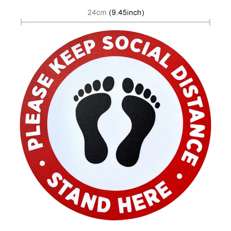 Adesivi autoadesivi per pavimenti distanziamento sociale in PVC 2
