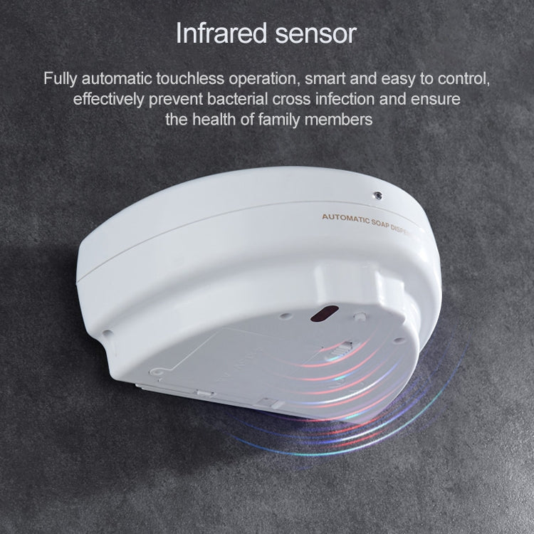 Dispenser automatico sapone schiuma 500 ml da parete