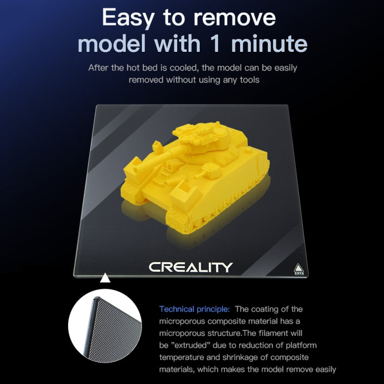 Piatto vetro riscaldato per letto Creality Ender-3 235x235mm