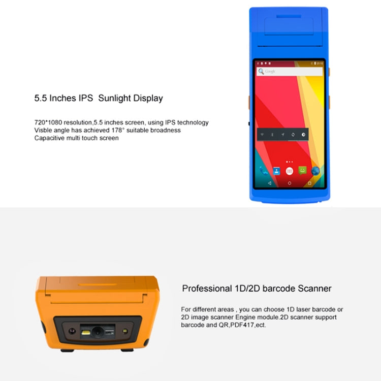 Terminale intelligente PDA-5501 con schermo IPS 5,5 pollici
