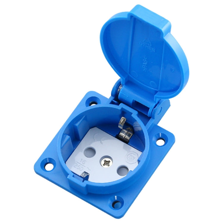Presa impermeabile esterna IP44 16A 250V con coperchio